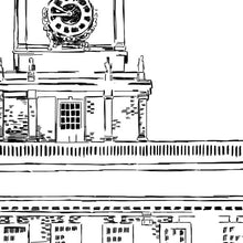 Independence Hall Skyline Guestbook Print, Philadelphia, Guest Book, Bridal Shower, Wedding, Custom, Alternative, Baby Shower,  FREE PEN - Darlington Guestbooks
