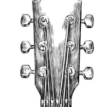Guitar Guestbook Print, Guest Book, Bridal Shower, Wedding, Instrument, Music, Birthday, Party, Alternative Guest Book, Family Reunion - Darlington Guestbooks