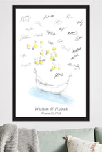 Alternative Guest Book Tangled Gondola and Lanterns Print, Guestbook, Fairytale, Disney, Wedding, Bridal Shower, Sign-in, FREE PEN!