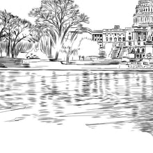 Washington, DC Capital Wedding Guest Book Alternative Print, DC Skyline, Wedding Guestbook, Bridal Shower, DC Wedding, Guestbook, Sign-in