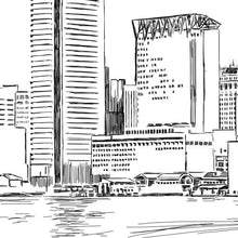 Chattanooga Watercolor Skyline Guestbook Print, Guest Book, Chattanooga, TN, Bridal Shower, Wedding, Custom, Alternative Guest Book, Sign in
