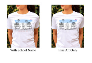 University of California Berkeley, Wearable Fine Art Shirt, uc,  Hand Drawn, T-Shirt, Alumni, Gift, Christmas Gift, Graduation, under 25
