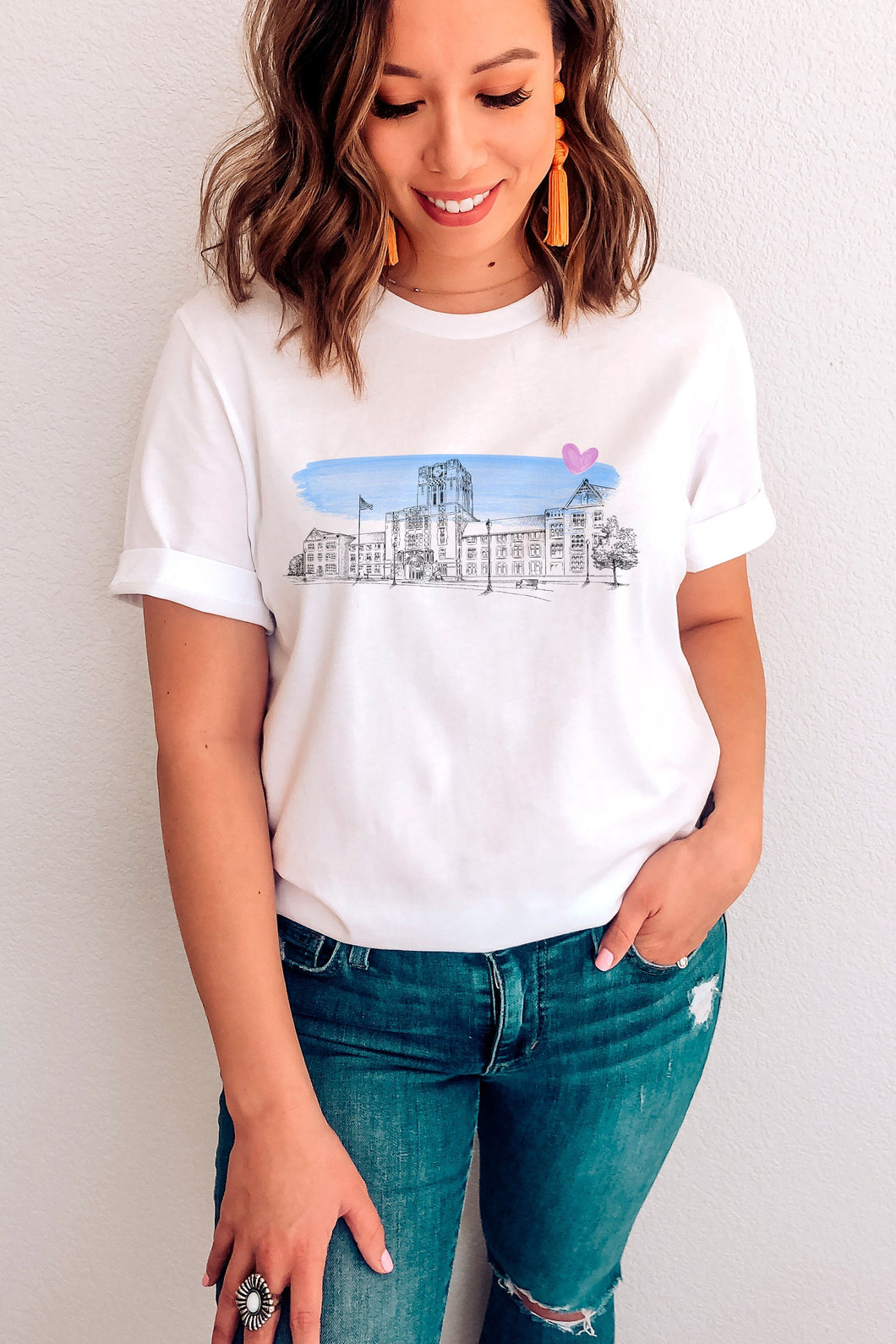 University of Tennessee Wearable Fine Art Shirt, utk, Hand Drawn, T-Shirt, Alumni, Gift, Christmas, Graduation, Gifts under 25, College