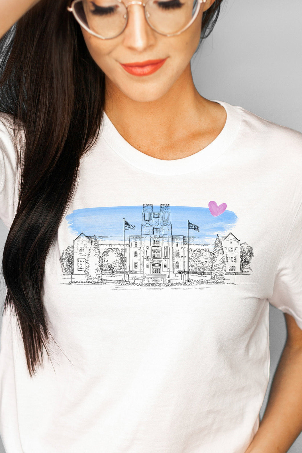 Virginia Polytechnic Institute and State University Wearable Fine Art Shirt, tech, Hand Drawn, T-Shirt, Alumni, Gift, Christmas, Graduation