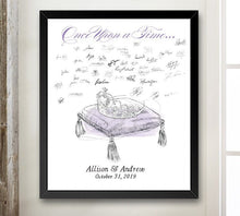 Cinderella's Princess Crown Alternative Guest Book Print, Guestbook, Fairytale, Disney themed, Wedding, Bridal Shower, Sign-in, Birthday
