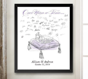 Cinderella's Princess Crown Alternative Guest Book Print, Guestbook, Fairytale, Disney themed, Wedding, Bridal Shower, Sign-in, Birthday