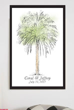 Palm Tree Wedding Guest Book Alternative, Guests Signatures, Print, Guestbook, Wedding, Bridal Shower, Family Reunion, Housewarming, Rustic