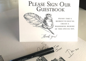 Disney World Castle Alternative Wedding Guest Book Print, Cinderella Guestbook, Fairytale, Disney themed, Wedding, Bridal Shower, Alternative Sign-in - Darlington Guestbooks