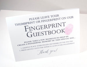 Baby Shower Low Oak Tree Thumbprint Guest Book Print, Fingerprint Guestbook, Baby Shower Gift, Memento, Alternative - Darlington Guestbooks